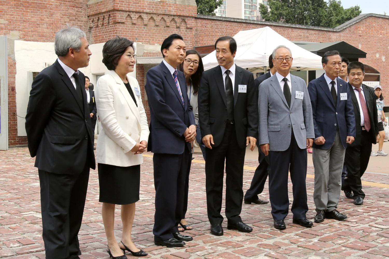 하토야마 유키오 전 일본 총리 서대문형무소 방문