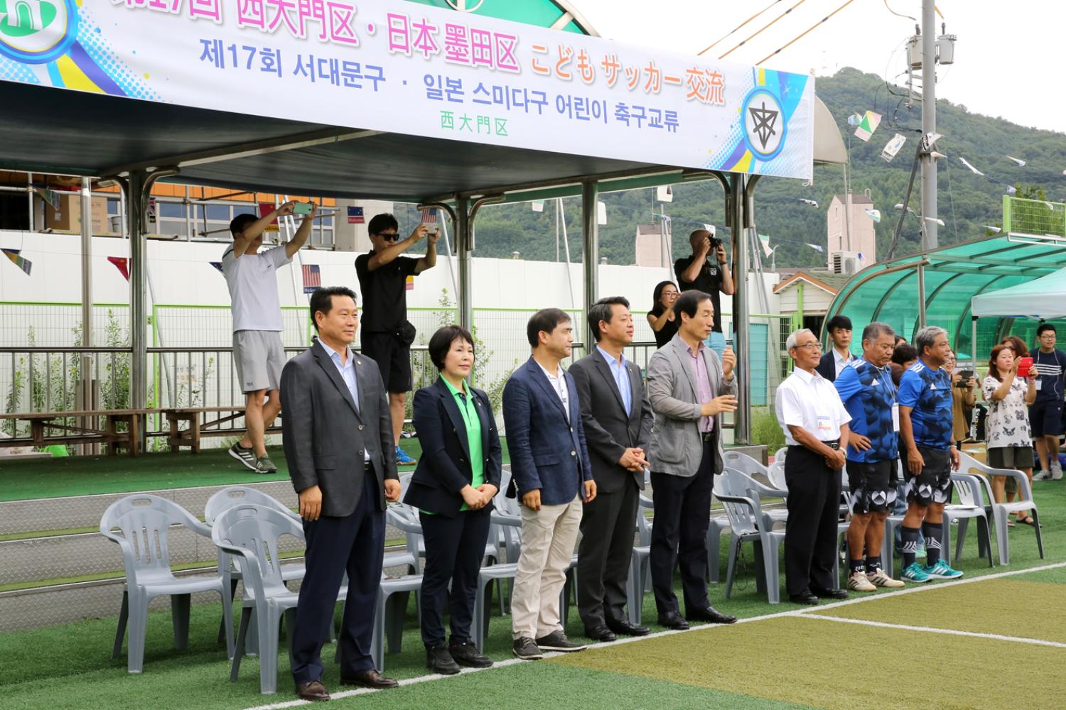 스미다구 어린이 축구단과의 친선경기 4