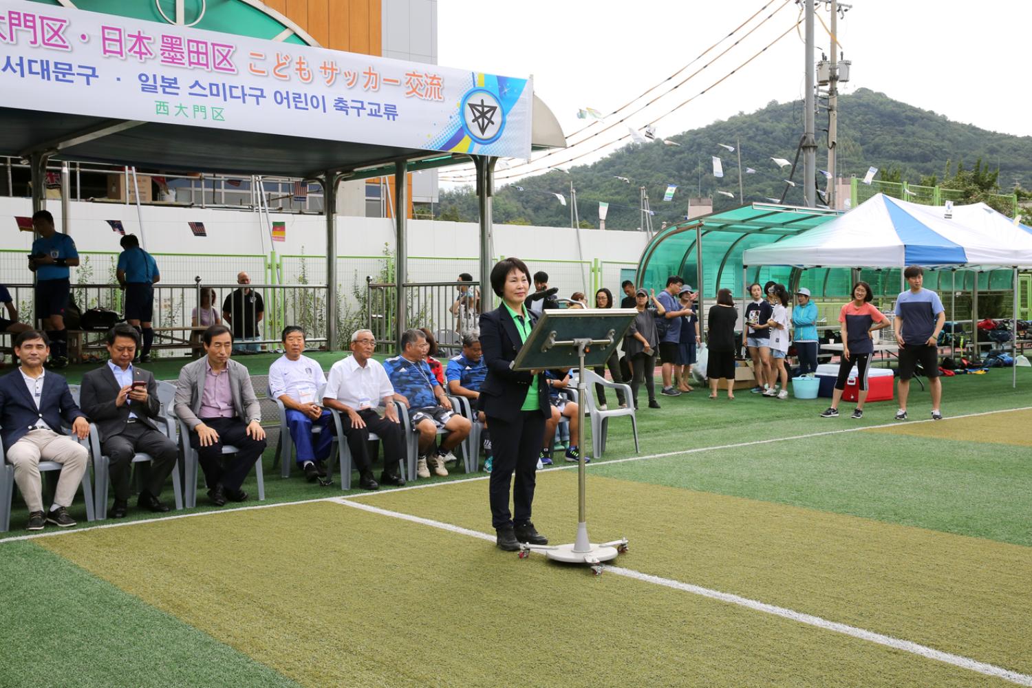 스미다구 어린이 축구단과의 친선경기 5