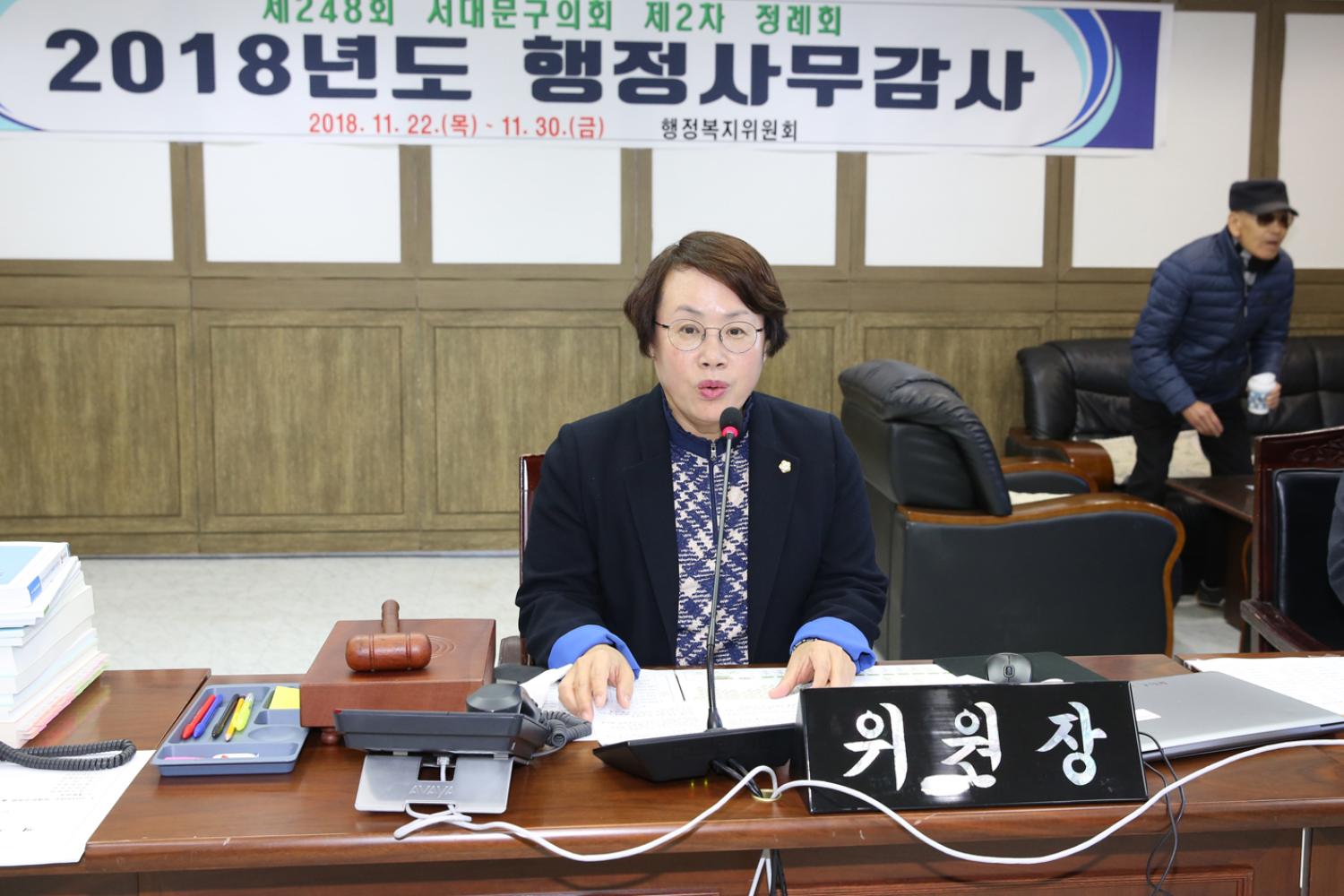 제248회 제2차 정례회 행정복지위원회 행정사무감사 개별감사