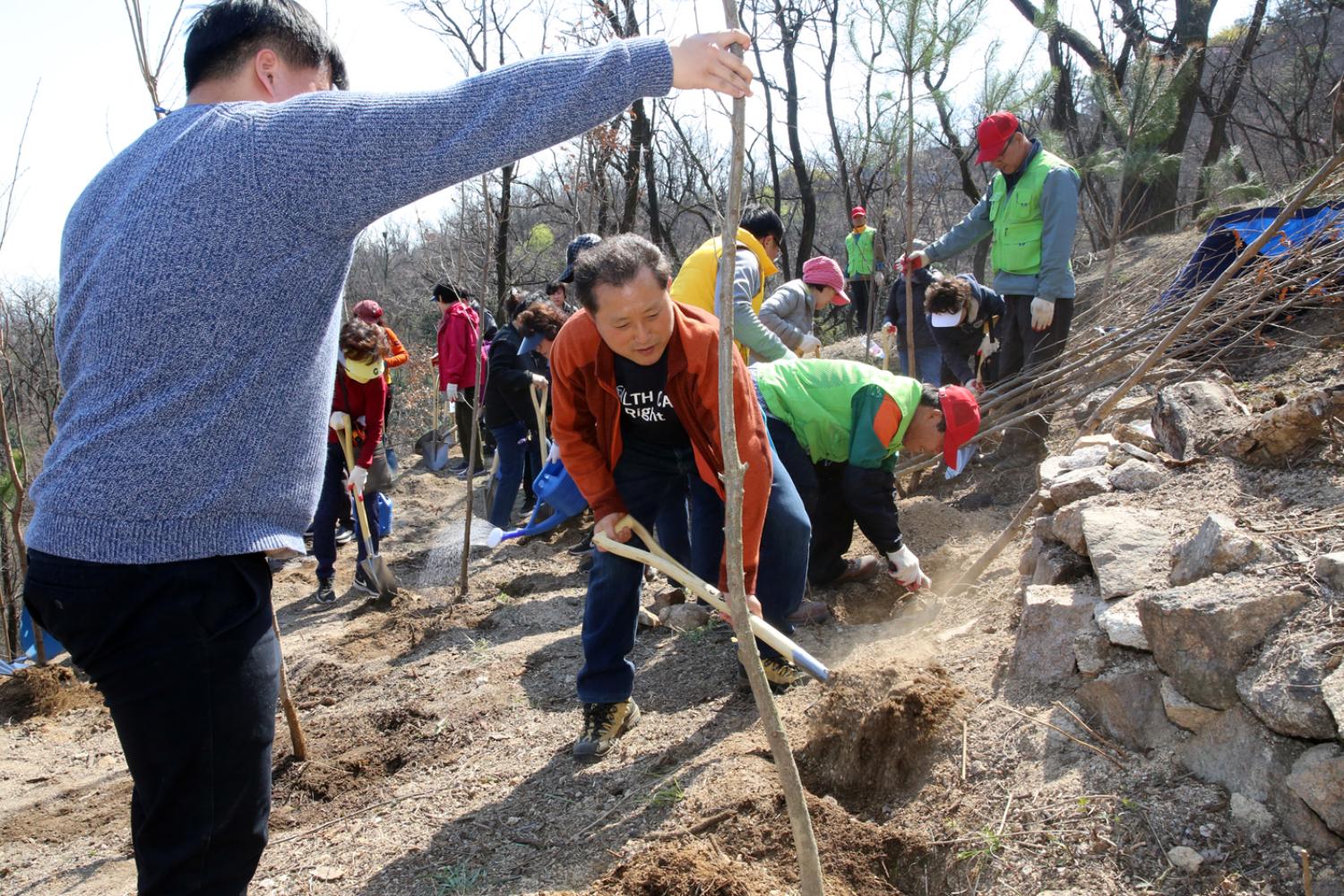 사회공헌형 신림탄소상쇄의 숲조성 북한산 나무심기 22