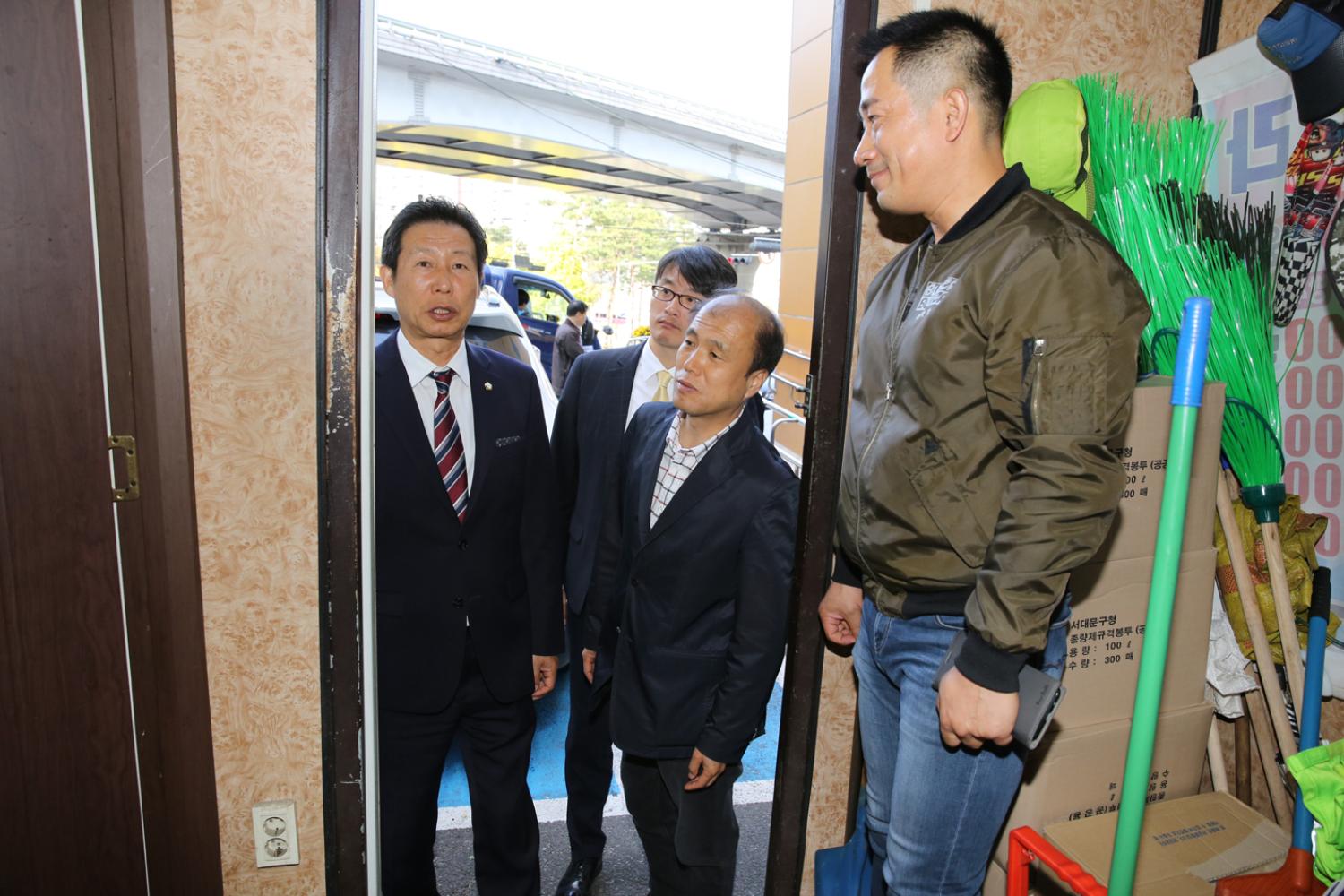 제255회 임시회 재정건설위원회 현장방문(천연동 휴게실) 2