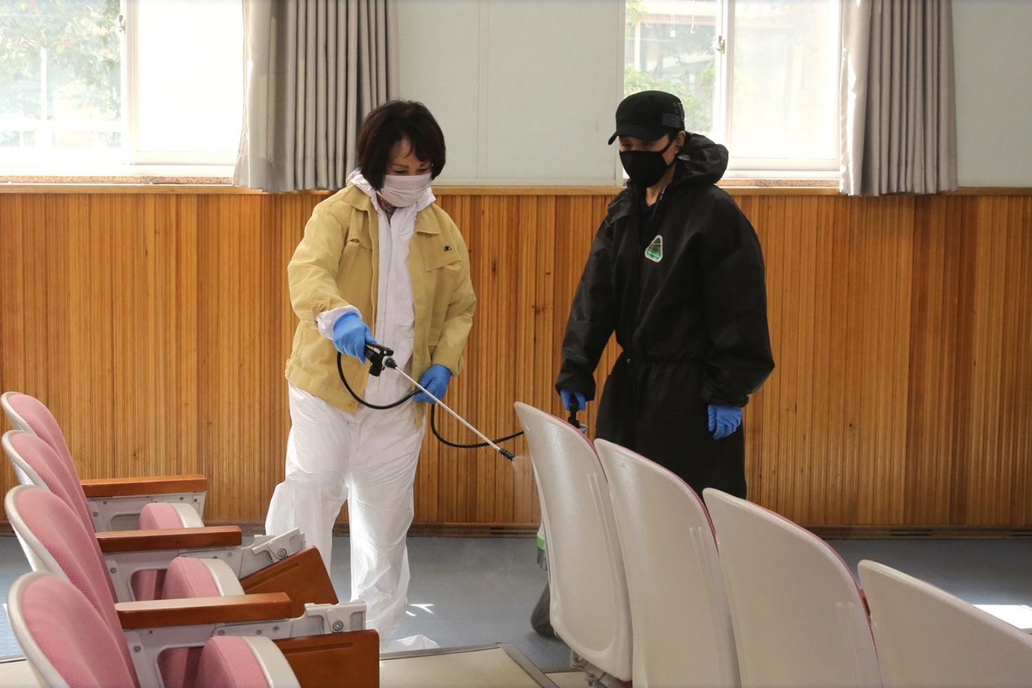 신촌 지구대 생활안전 협의회 방역 4