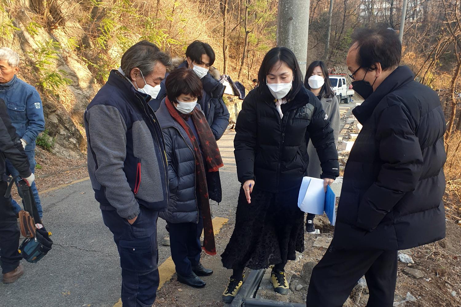 안산도시자연공원 보행자 환경개선사업 현장방문(박경희 의원 자료제공) 2