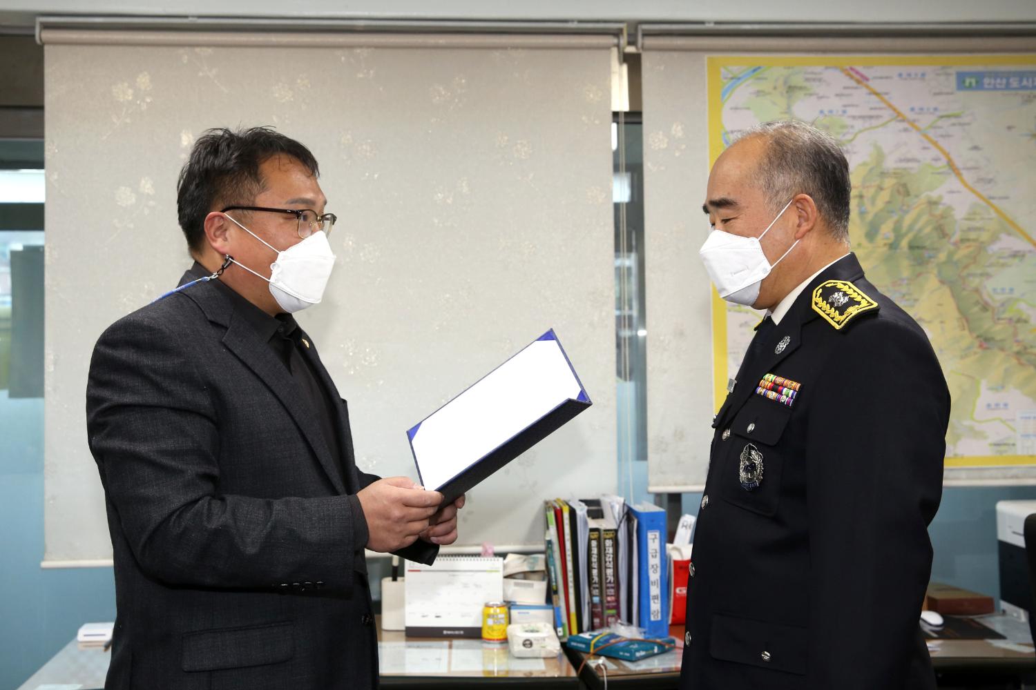 서대문 소방서 홍은센터장 의장 표창장 수여식