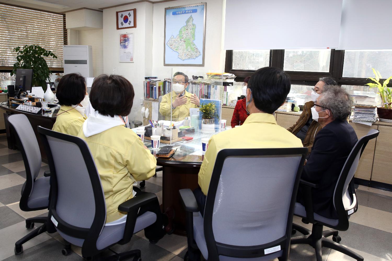 코로나19 관련 보건소 격려 방문 4