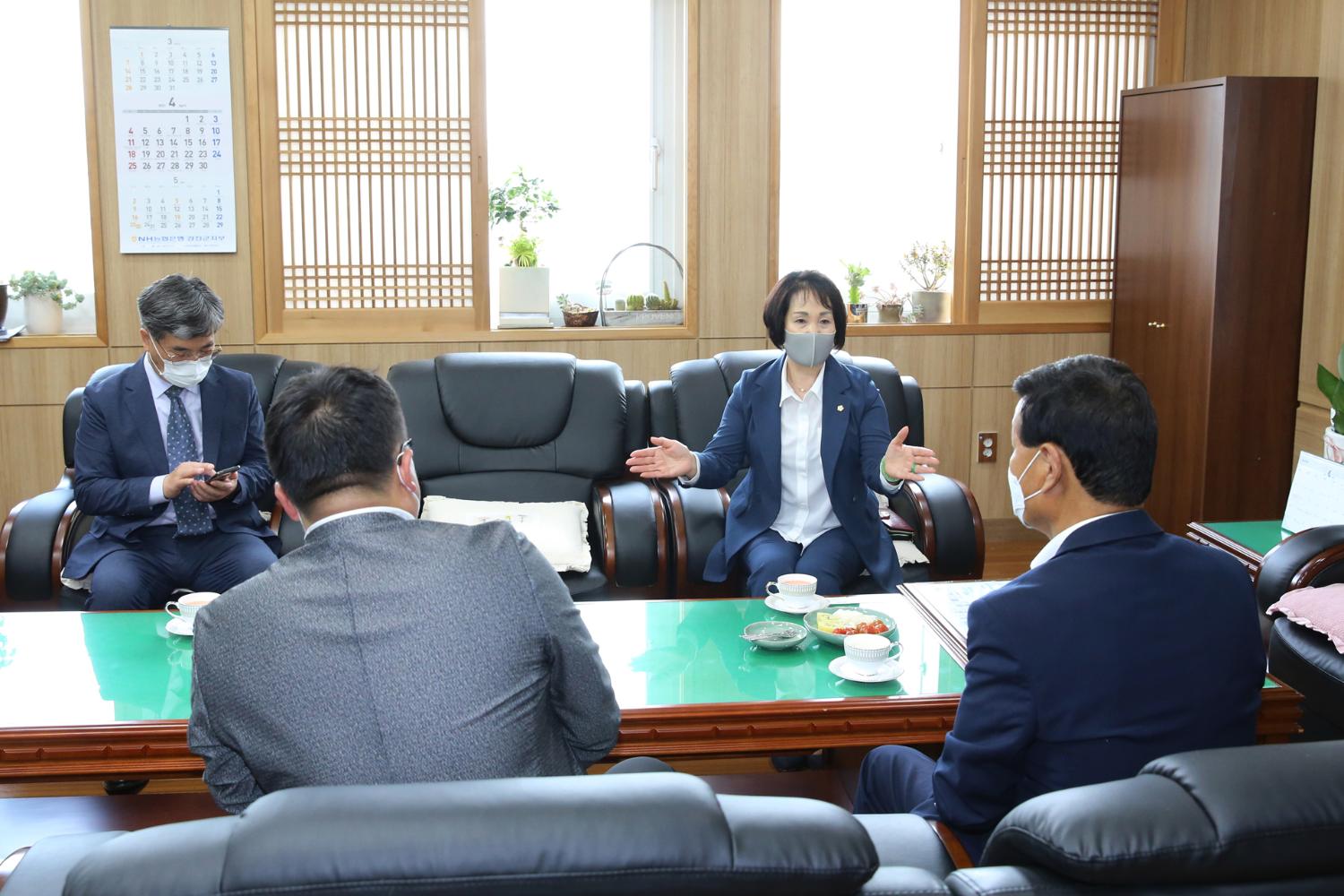 강진군의회 방문 2