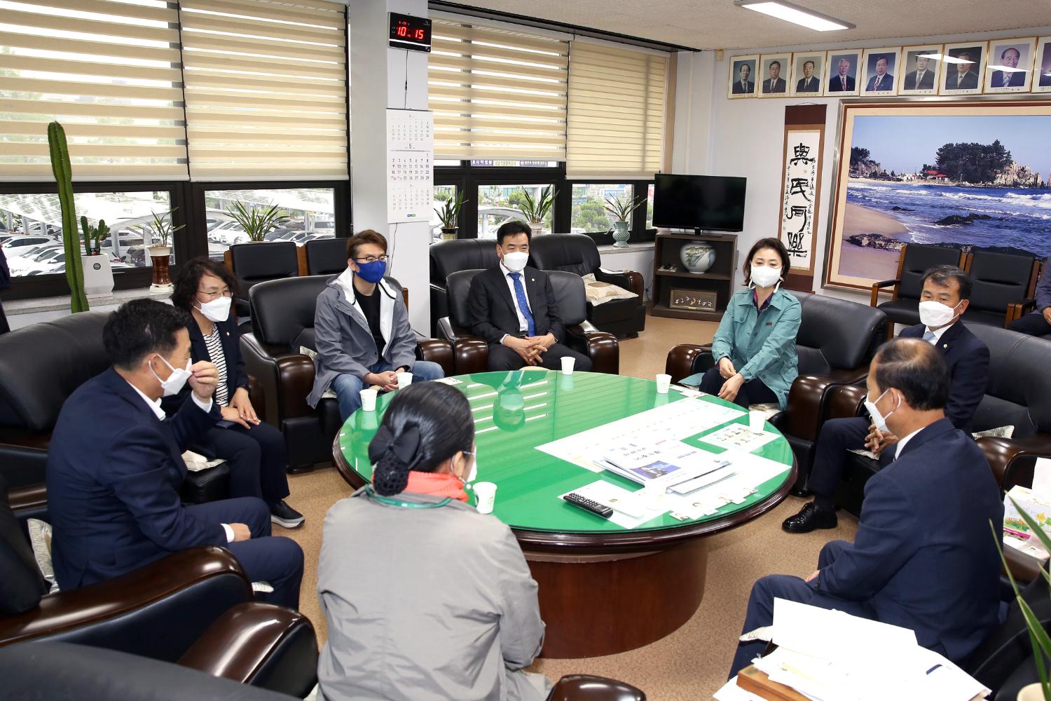 동해시의회 의장단과의 차담회(재정건설위원회 비교시찰)