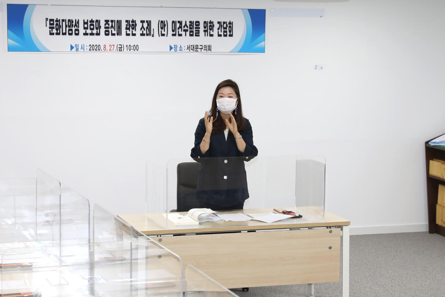 문화다양성 보호와 증진에 관한 조례(안)의견수렴을 위한 간담회
