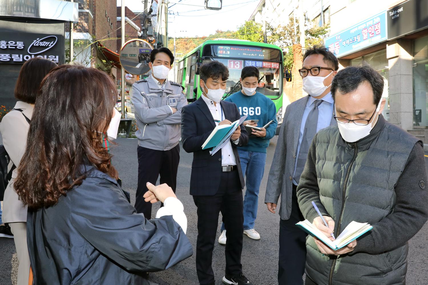 풍림아이원~ 포방터 시장 일대 보행자통로에 관한 현장방문 5