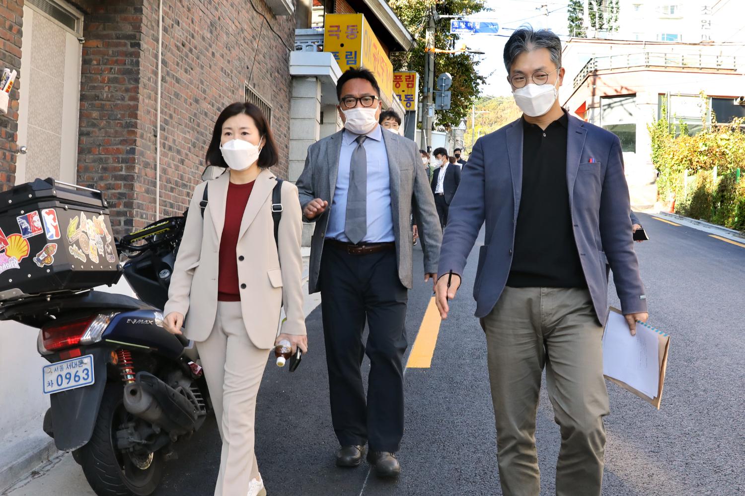 풍림아이원~ 포방터 시장 일대 보행자통로에 관한 현장방문 7