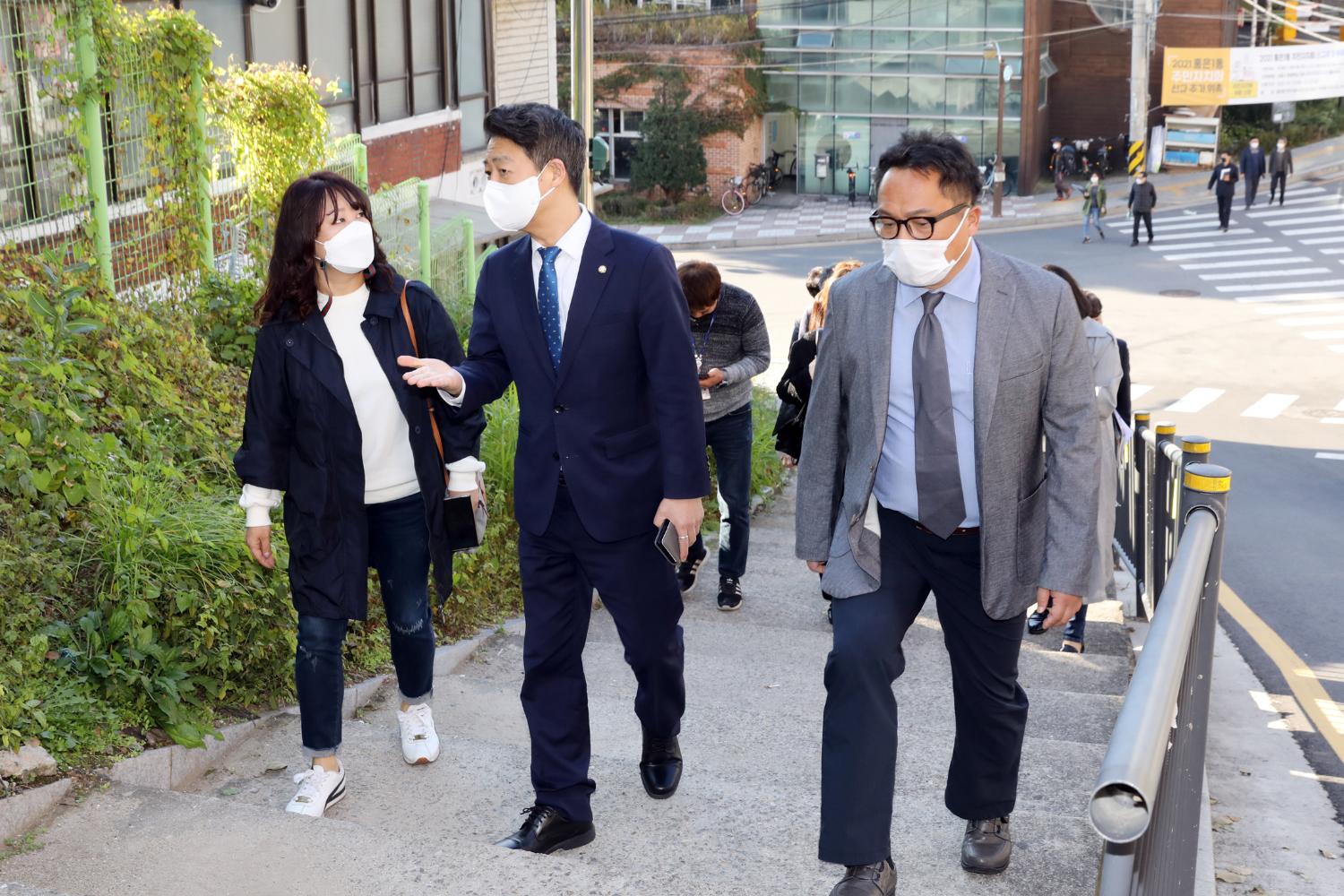 풍림아이원~ 포방터 시장 일대 보행자통로에 관한 현장방문 15
