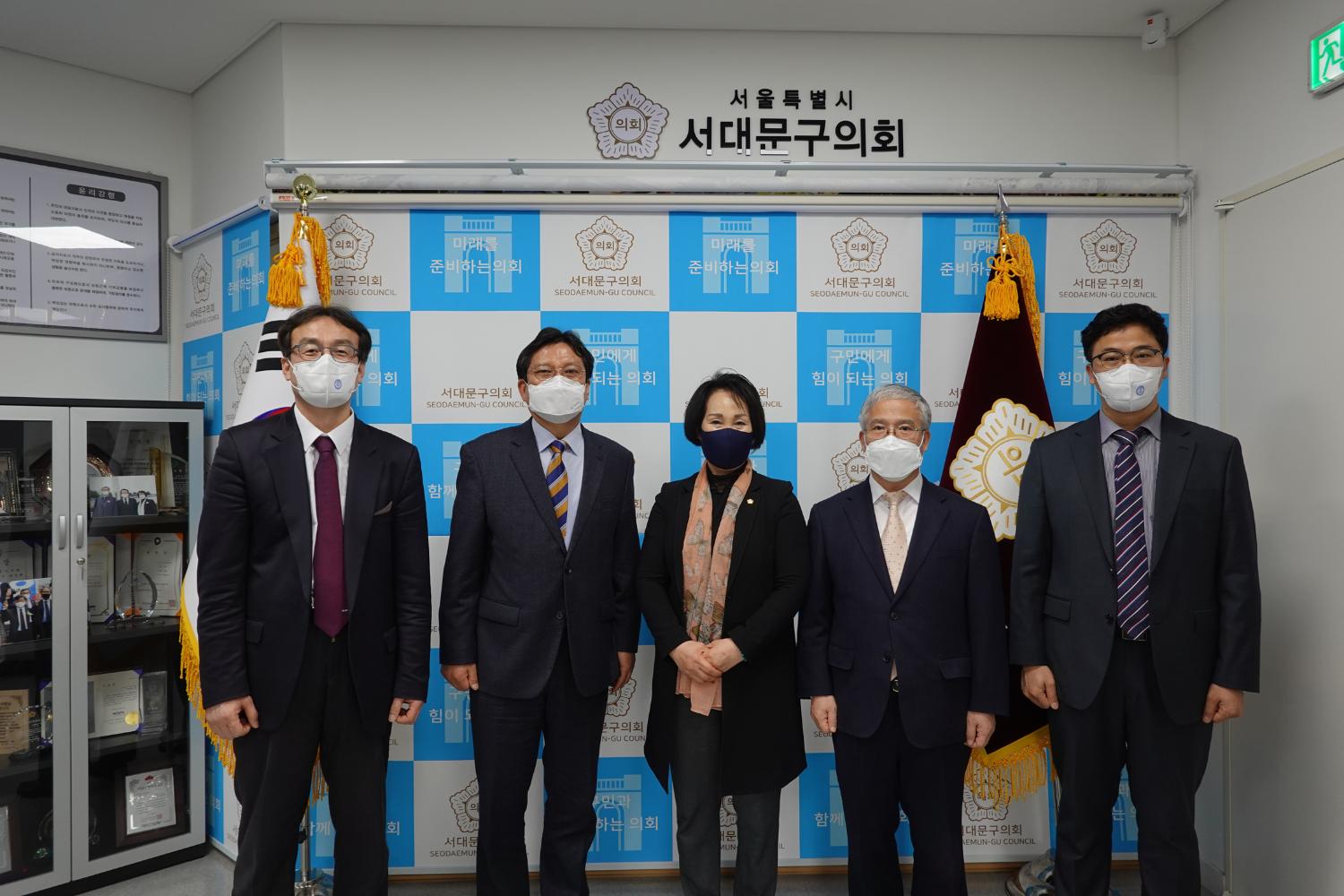인창중고등학교 관계자 의회방문(홍보팀 자료제공)