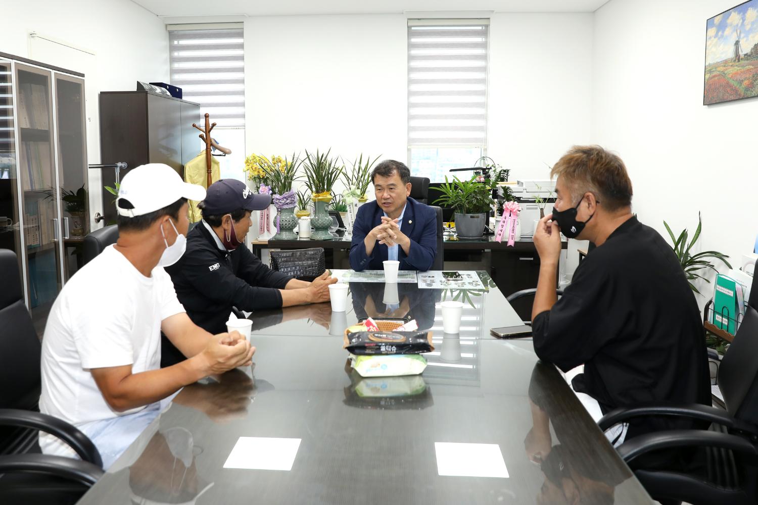 테니스동호회 임원과의 간담회