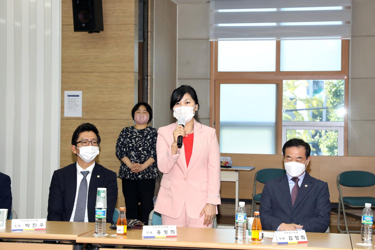 마을버스 방역물품 전달식 6
