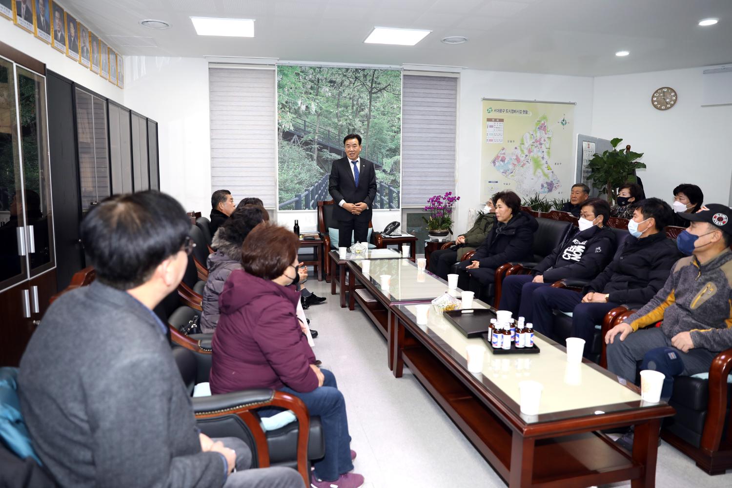 서대문 통일산악회 임원과의 간담회