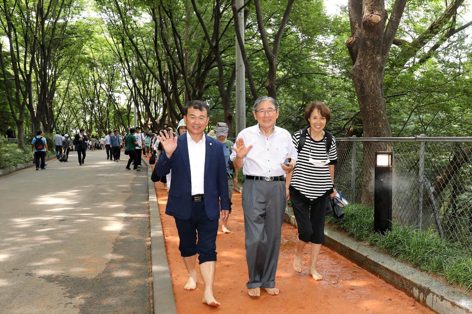 안산 황톳길 개장 15