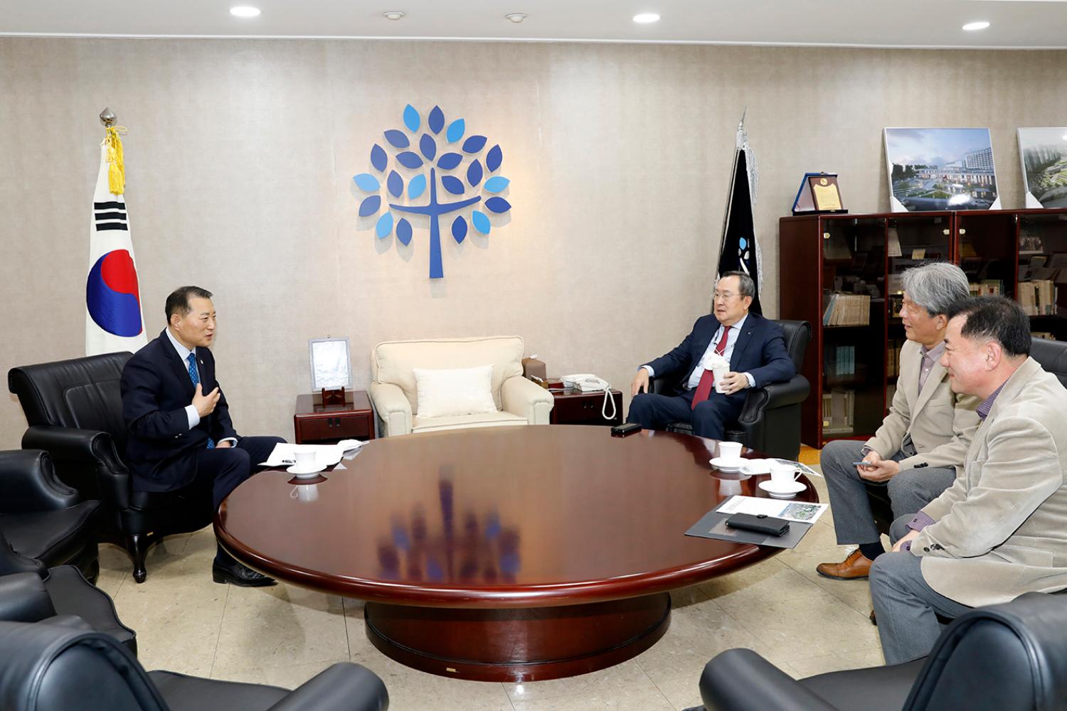 명지대학교 총장님과의 간담회 4