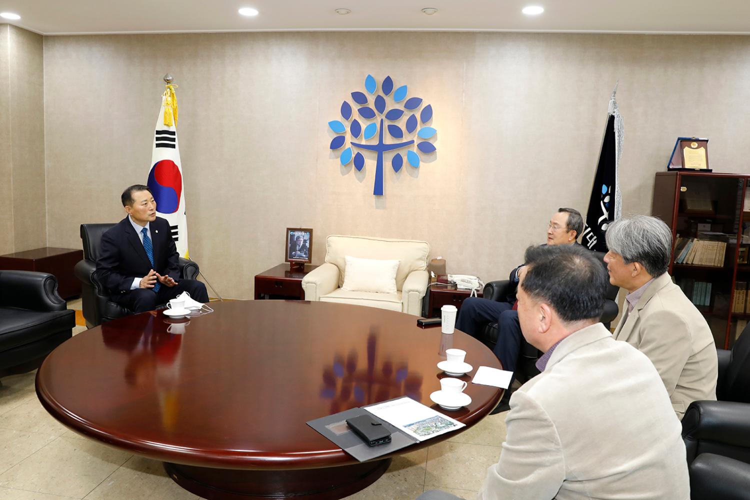 명지대학교 총장님과의 간담회 7