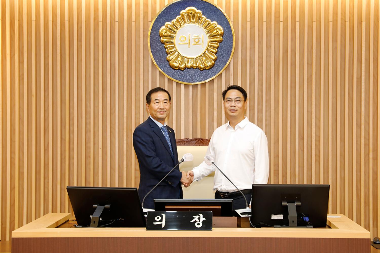중국 후난성 리링시 대표단 방문
