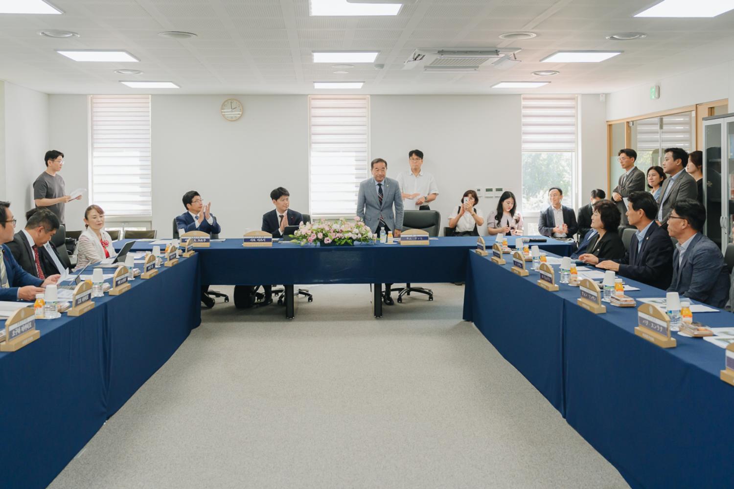 일본 도쿄도 스미다구 대표단 방문 환영식 9