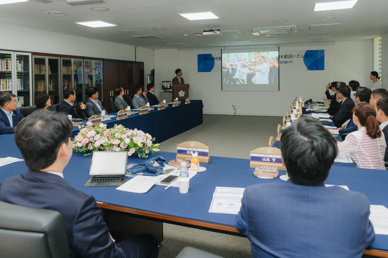 일본 도쿄도 스미다구 대표단 방문 환영식 27