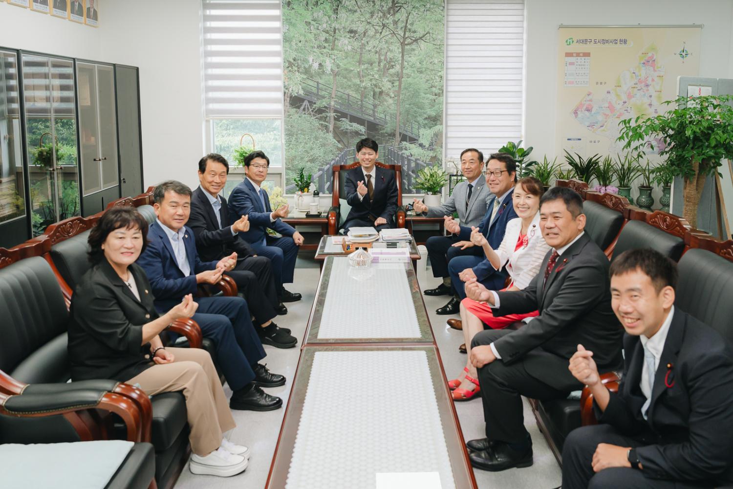 일본 도쿄도 스미다구 대표단 방문 환영식 41