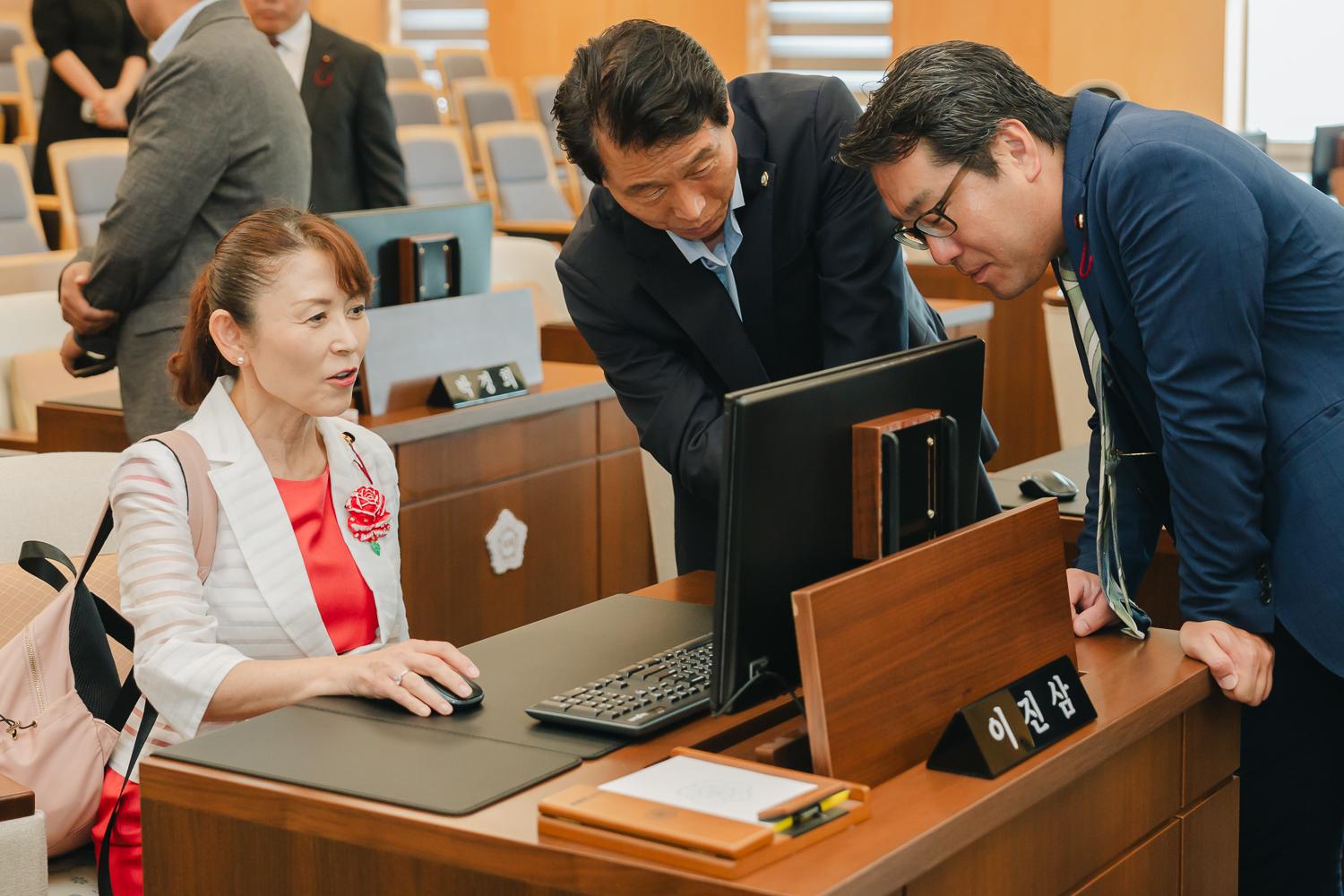 일본 도쿄도 스미다구 대표단 방문 환영식 63