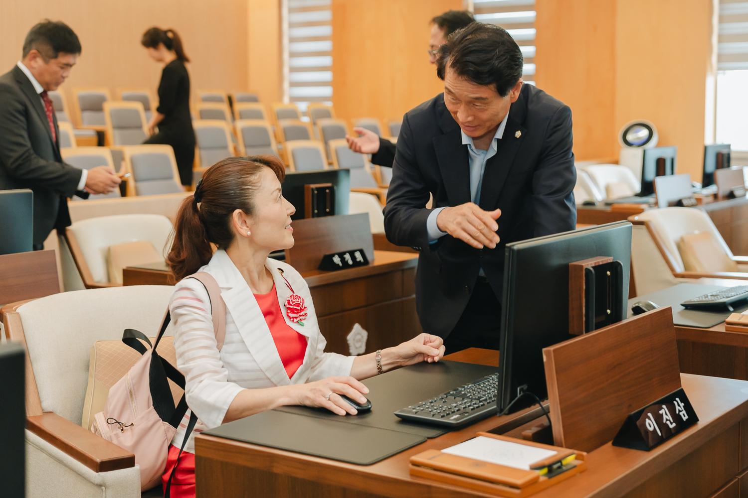 일본 도쿄도 스미다구 대표단 방문 환영식 64
