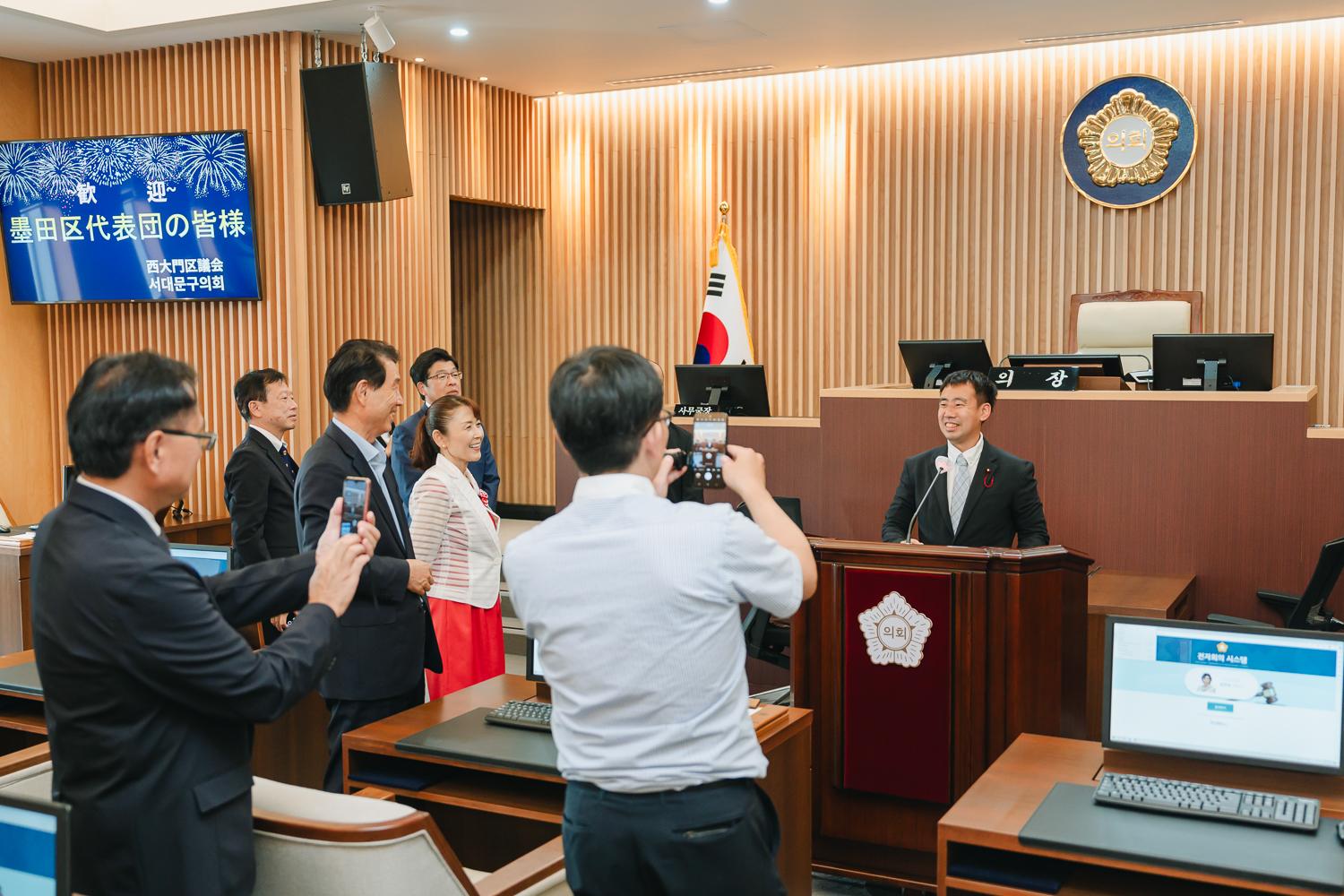 일본 도쿄도 스미다구 대표단 방문 환영식 69