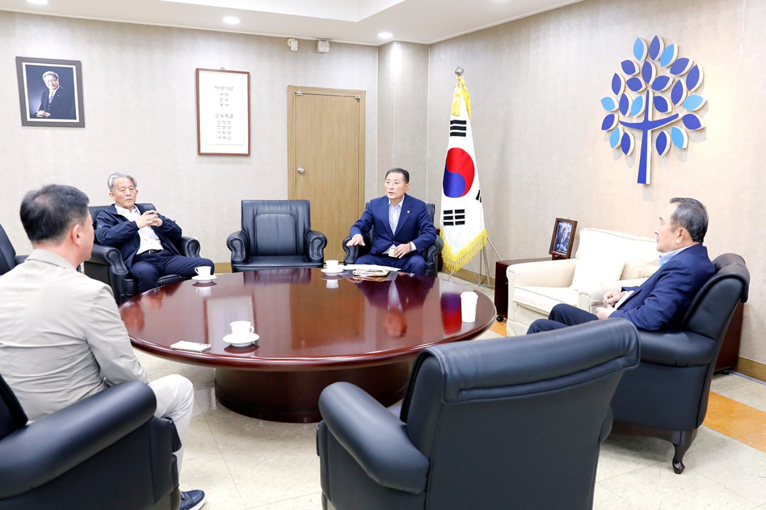 명지대 총장과의 간담회 4