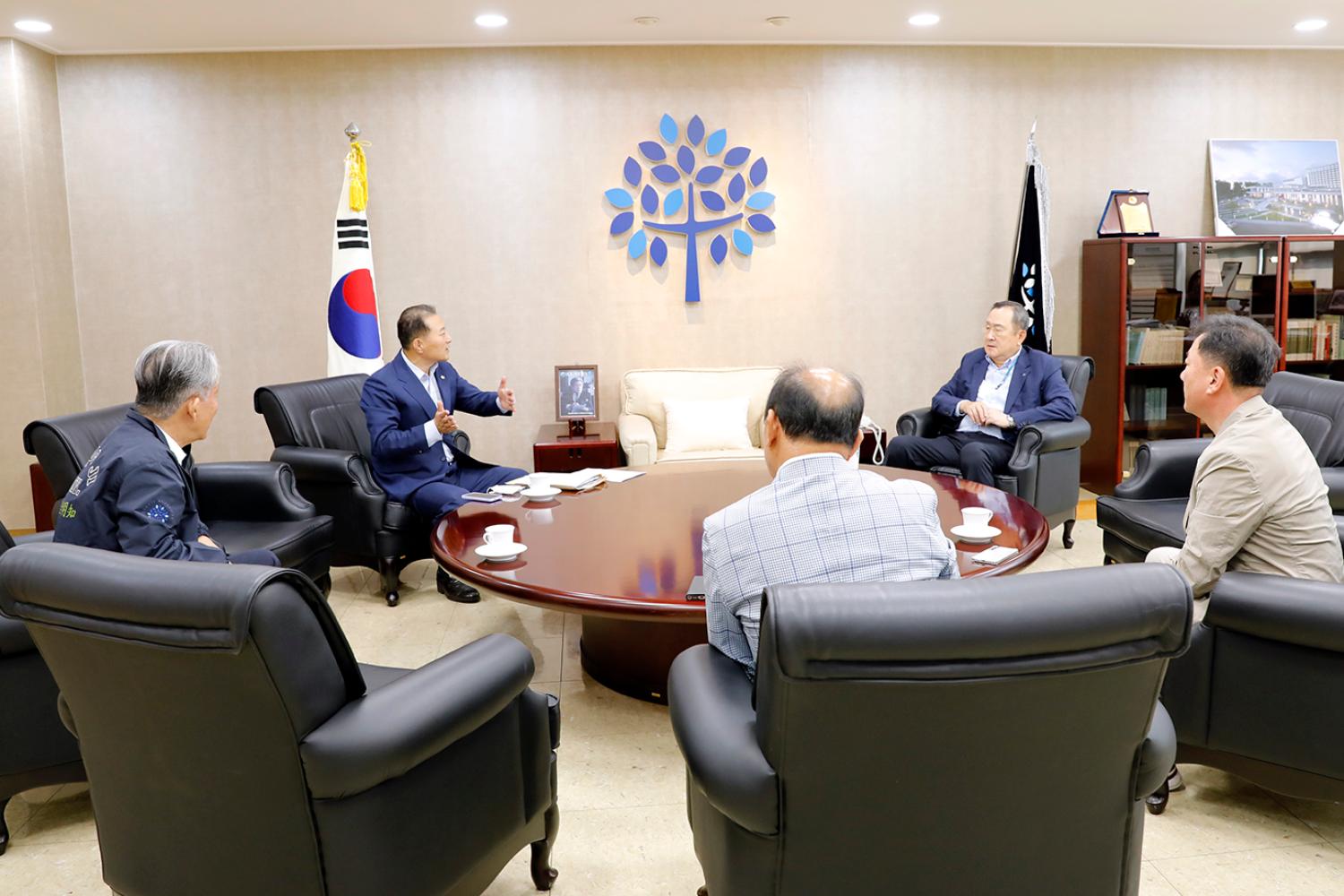 명지대 총장과의 간담회 6