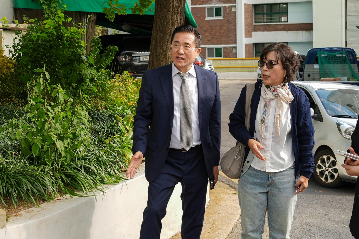 전신주 및 교통섬 이전 관련 현장 방문 4