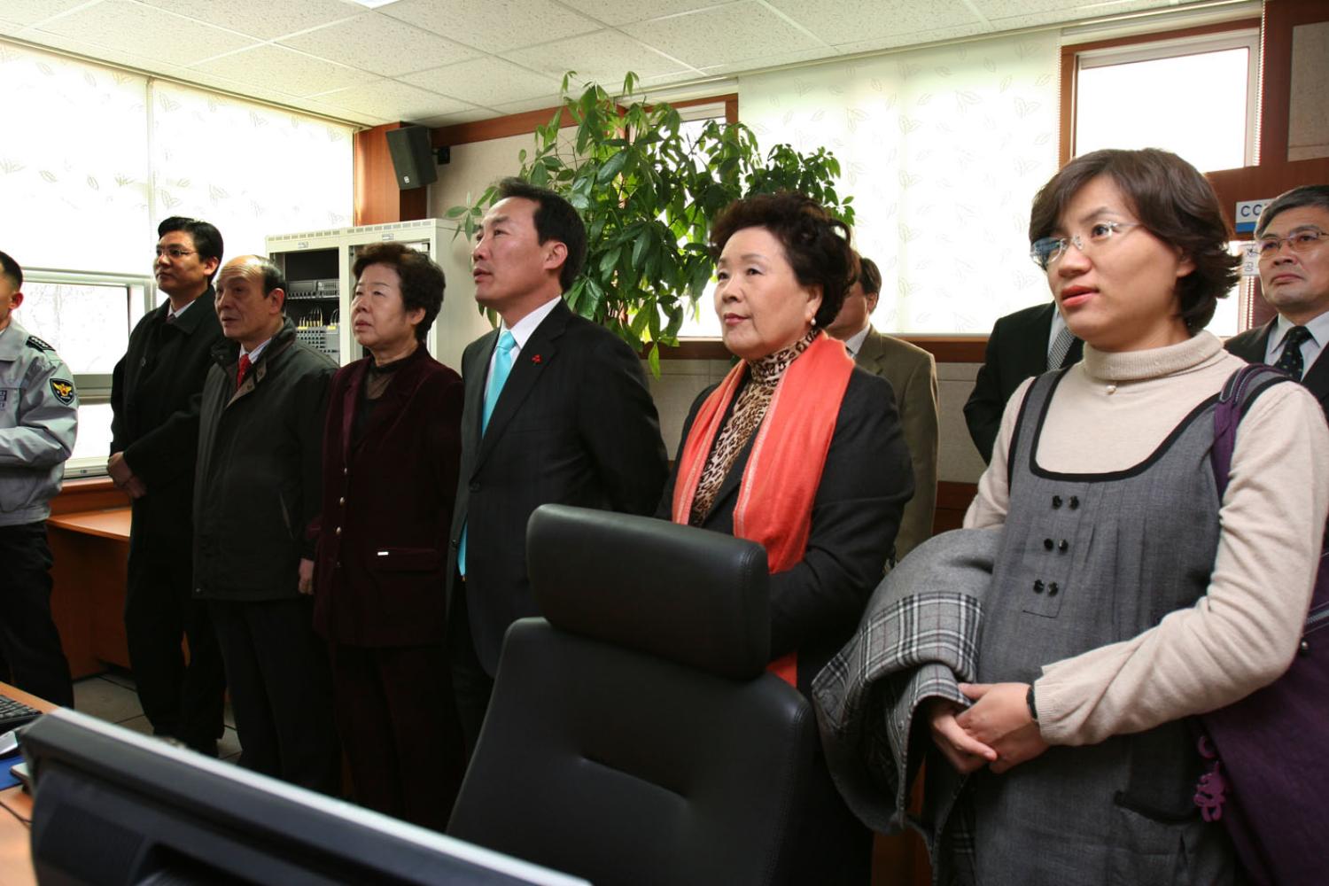 홍은지구대 방범 CC-TV 관제센터 방문