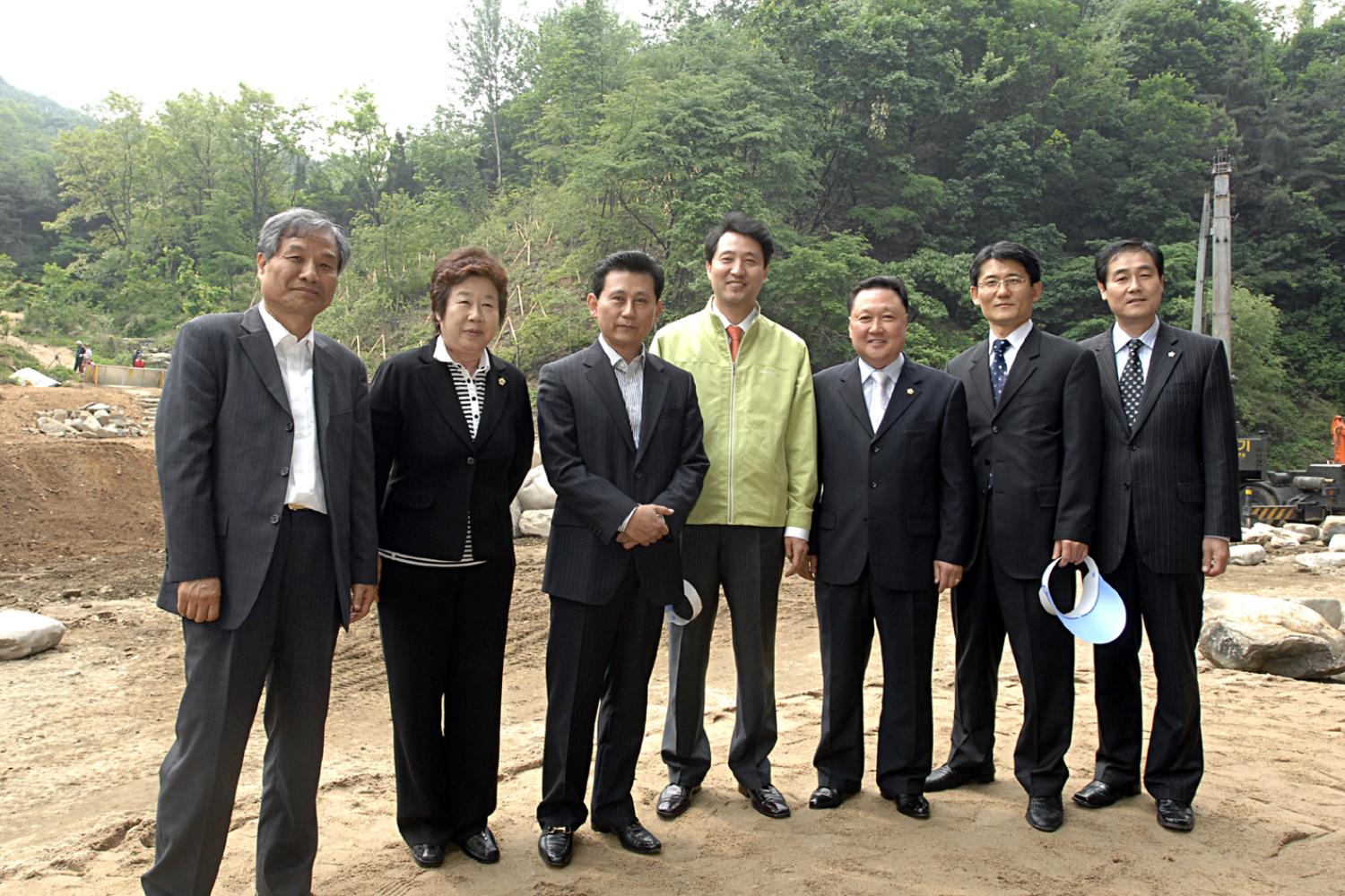 오세훈 시장과 홍제천 걷기대회후 한 컷